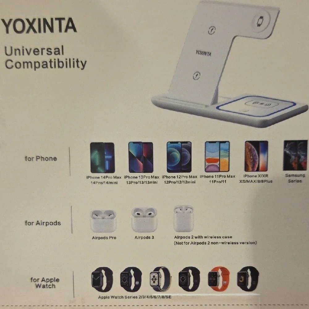 3-in-1 Wireless Charger - Black - Picture 4 of 4
